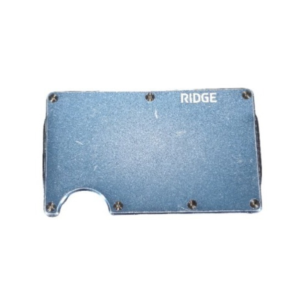 Mm7U The Ridge Wallet A0452-Aluminum Cash Strap Alpine Navy Used Read⬇️